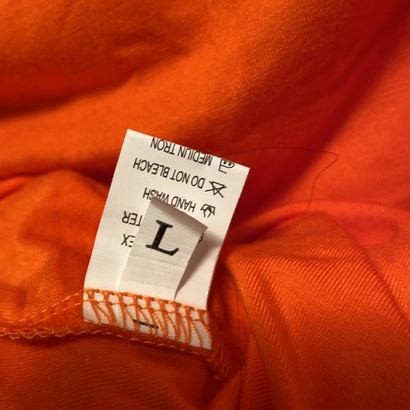 Vibrant Orange Off One Shoulder Sleeveless Top…size L - Picture 3 of 4